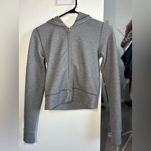 TNA Heather Gray Textured Hoodie